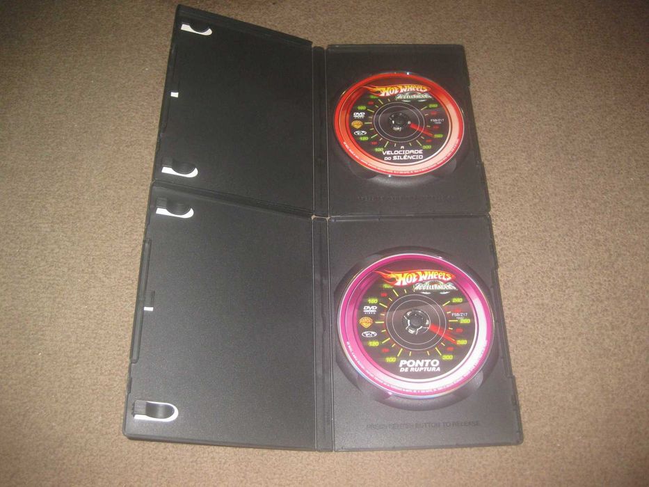 2 Filmes em DVD do "Hot Wheels" Raros!