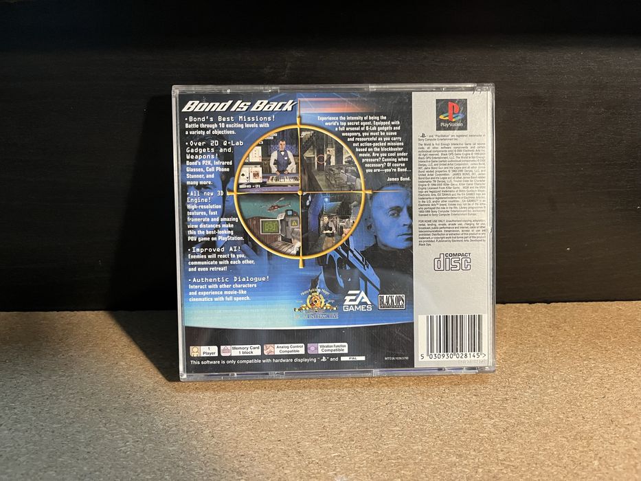 007 James Bond World is not Enough Playstation 1 PS1 PSX
