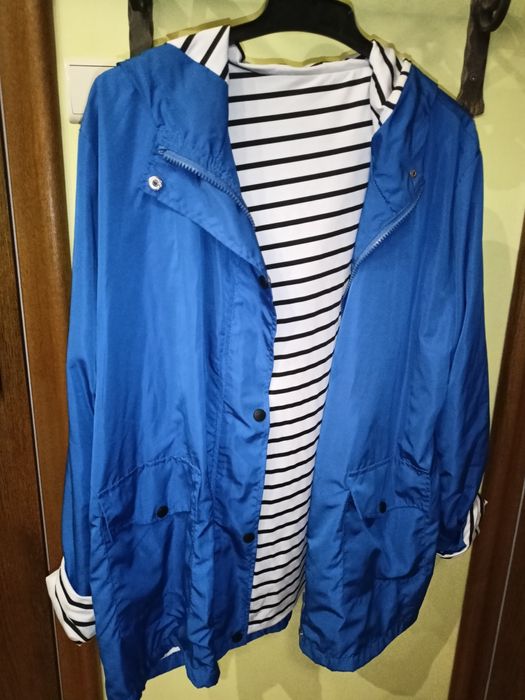 Stylowa kurtka damska niebieska L-XL