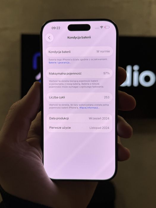 RATY 0% iPhone 16 Pro 128GB BATERIA 97% GWARANCJA 12 miesiecy!!!