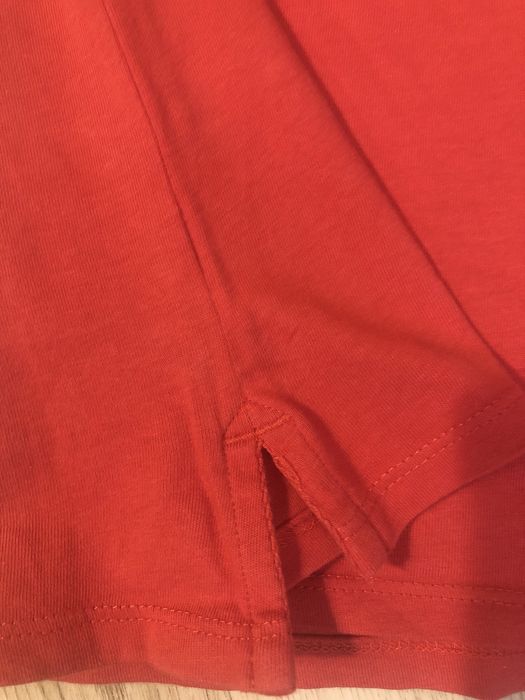 Koszulka polo czerwona krótki rękaw r 116