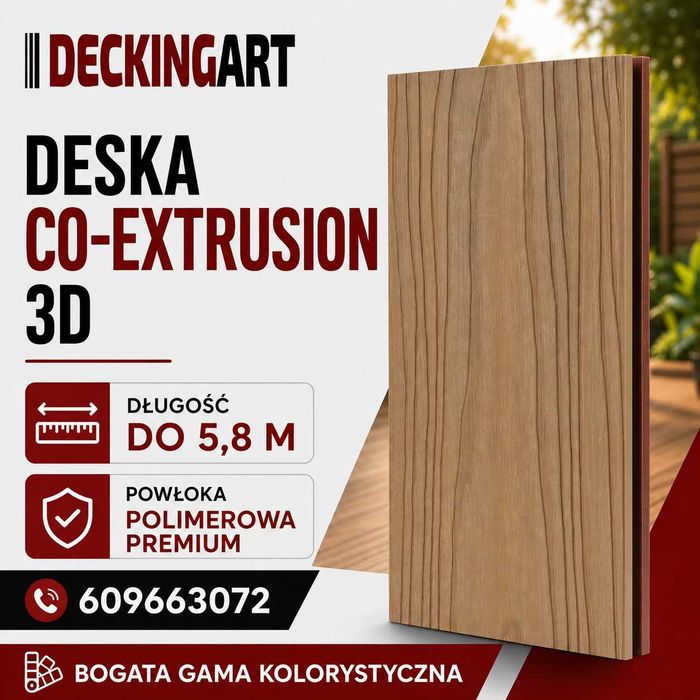 ,Deska kompozytowa polimerowa PREMIUM 5.8 m GDYNIA - próbki gratis