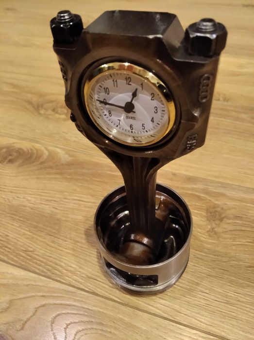 Zegar dekoracyjny retro, vintage, handmade
