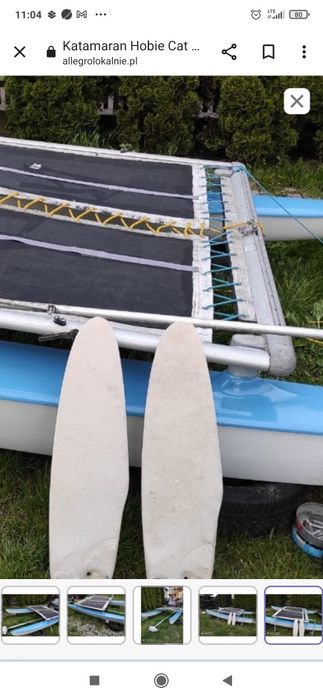 Stery -- płetwy sterowe -- Hobie Cat16 Cat14 -- stan bdb -- wysyłka S