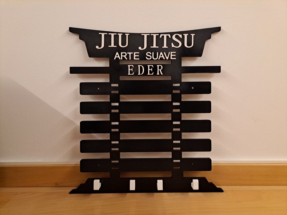 Suporte para faixas e medalhas