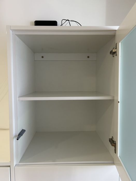 Móvel suspenso branco alto brilho grande – bom estado