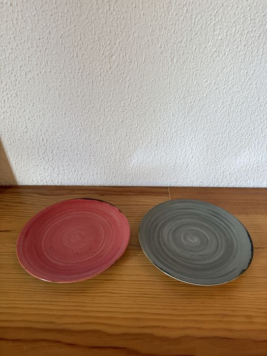 Dois pratos Saturno Coupe Costa Verde 16cm diametro