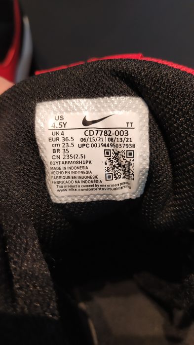 Sapatilhas Nike Court Borough Mid 2  ORIGINAIS  n° 36.5  com fatura