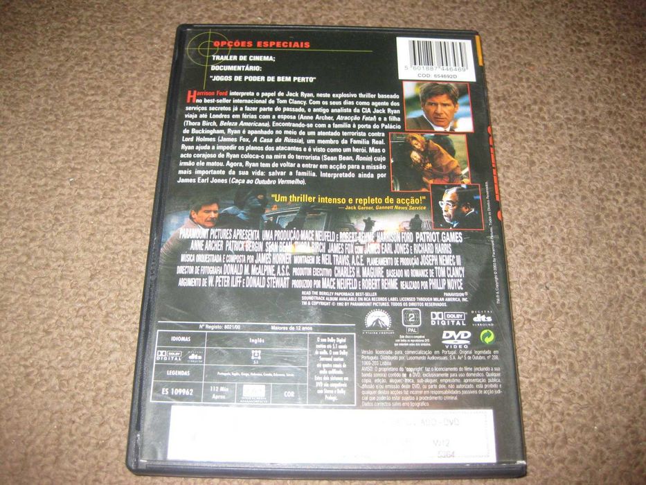 DVD "Jogos de Poder - O Atentado" com Harrison Ford