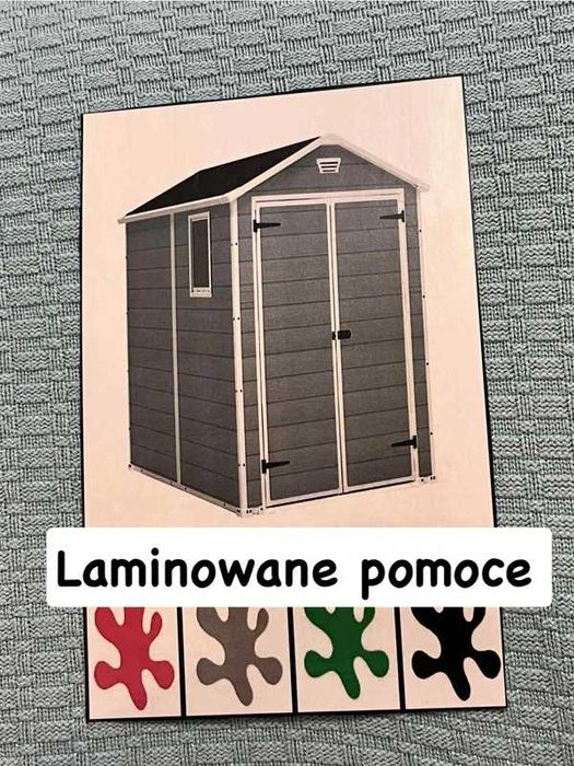 Kolorowe plamki karty edukacyjne