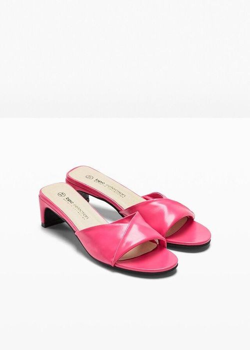 B.P.C klapki na obcasie różowe r.40