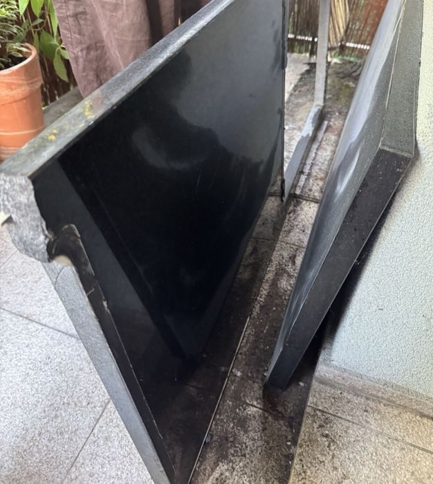 Blat granitowy czarny, 3 tafle