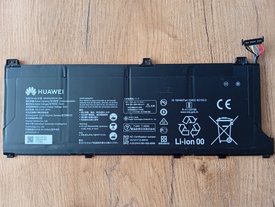 Oryginalna Bateria Huawei MateBook D14 HB4692Z9ECW-22A 56Wh