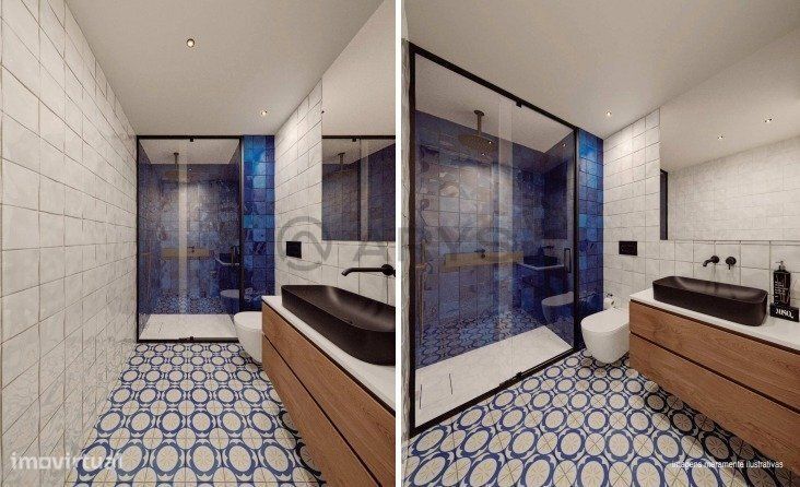 Apartamentos T1 no centro da cidade