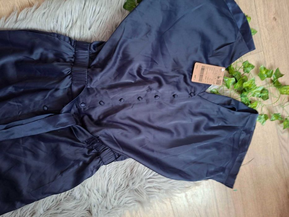 Elegancki kombinezon granatowy