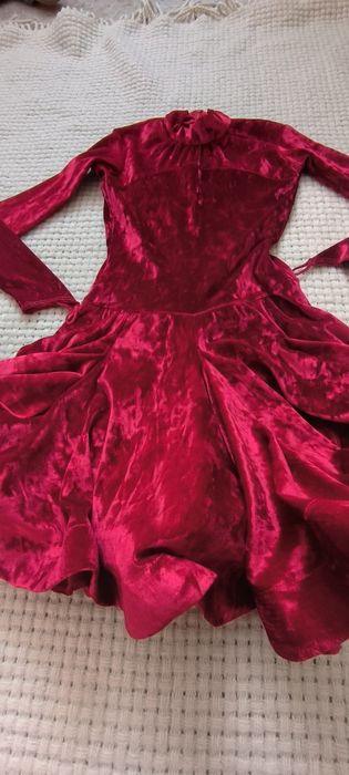 Бейсик сукня для бальних танців червона 134 128 140