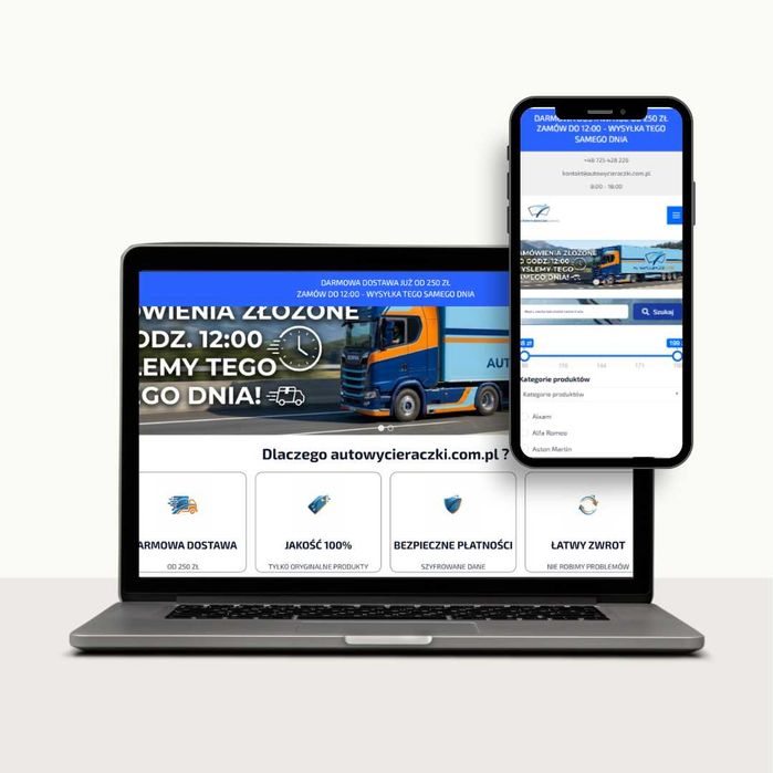 Profesjonalny sklep internetowy — Shoper, WooCommerce, Shopify