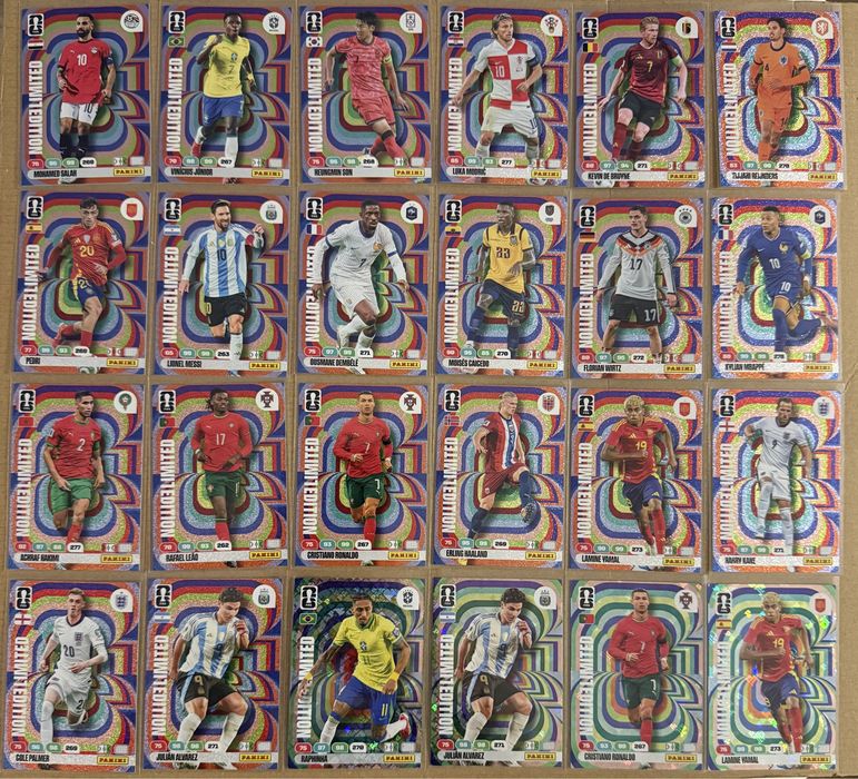 25 карток Limited edition Panini adrenalyn xl World Cup 2026 Чемпіонат світу