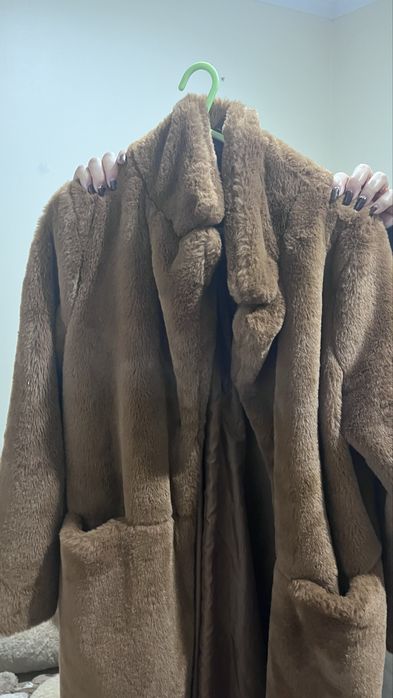 casaco peludo inverno