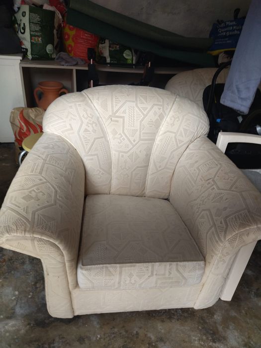 Poltrona bege confortável