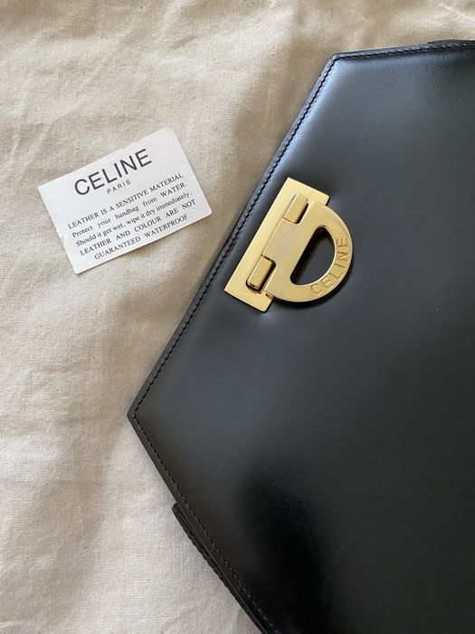 Celine  Вінтажна сумка чорна шкіра