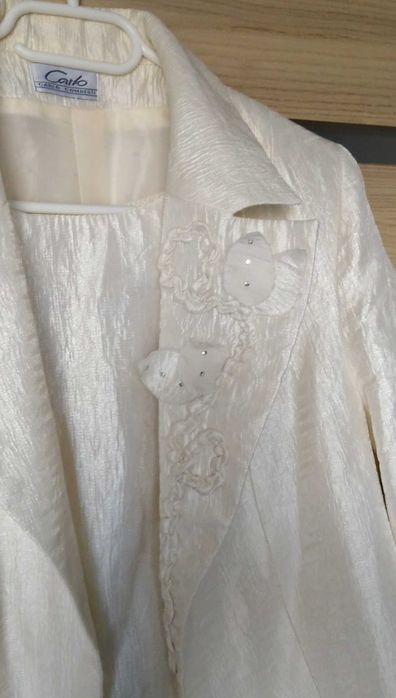 Elegancki komplet damski, 3 części, garsonka, rozm. 46/48