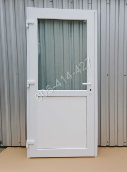 Drzwi WEJŚCIOWE  PCV 1050x2100 białe nowe od ręki TRANSPORT CAŁA POLSK