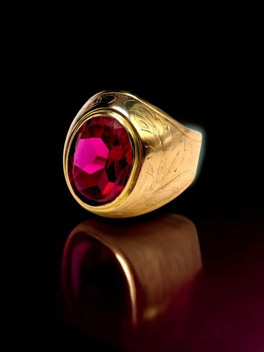 Piękny oryginalny pierścionek ! 585 ! 17.03g