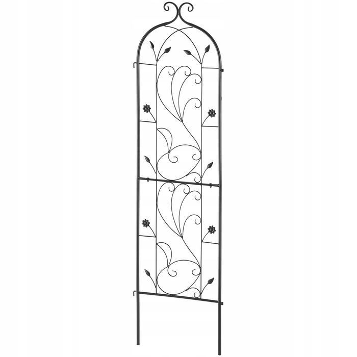 Solidna metalowa kratka VEVOR 38X152 cm na rośliny pnące czarna