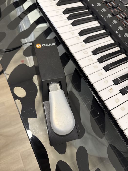 Teclado MIDI M-Audio Oxygen49 + Pedal de Sustain M Gear