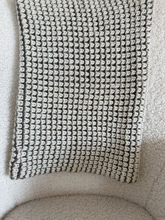 Komin, szal, szalik dwustronny Zara brazowy kremowy