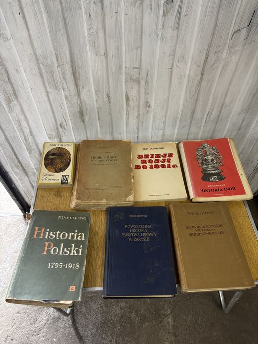 Zestaw książek historycznych PRL + Anna Karenina