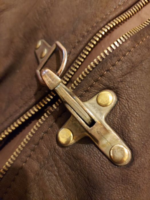 Blusão de pele vintage