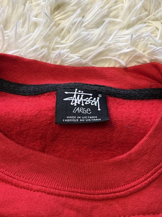 Camisola Stüssy Vermelha e Cinza