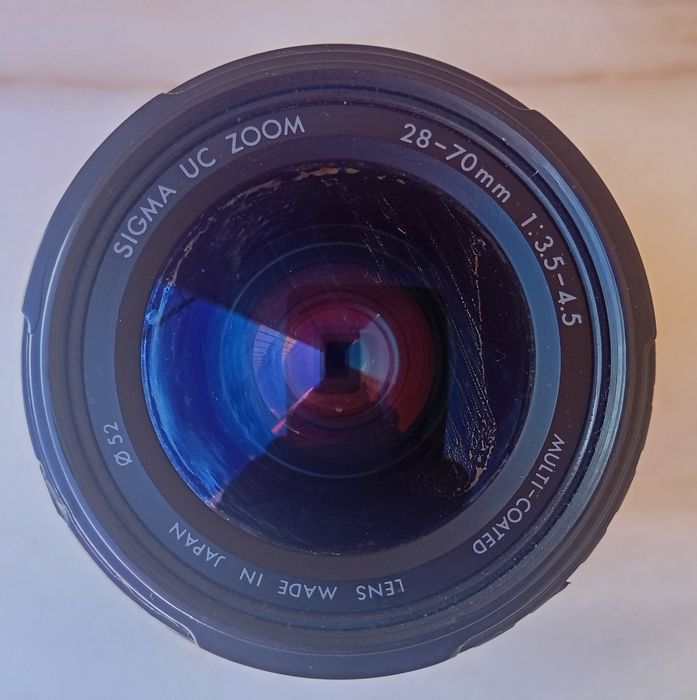 Objetiva para máquina fotográfica da marca Sigma