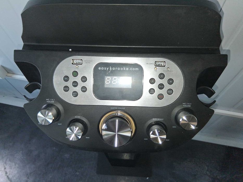 J140 Easykaraoke EK3048 Karaoke Tower Z Mikrofonami Oświetleniem Disco