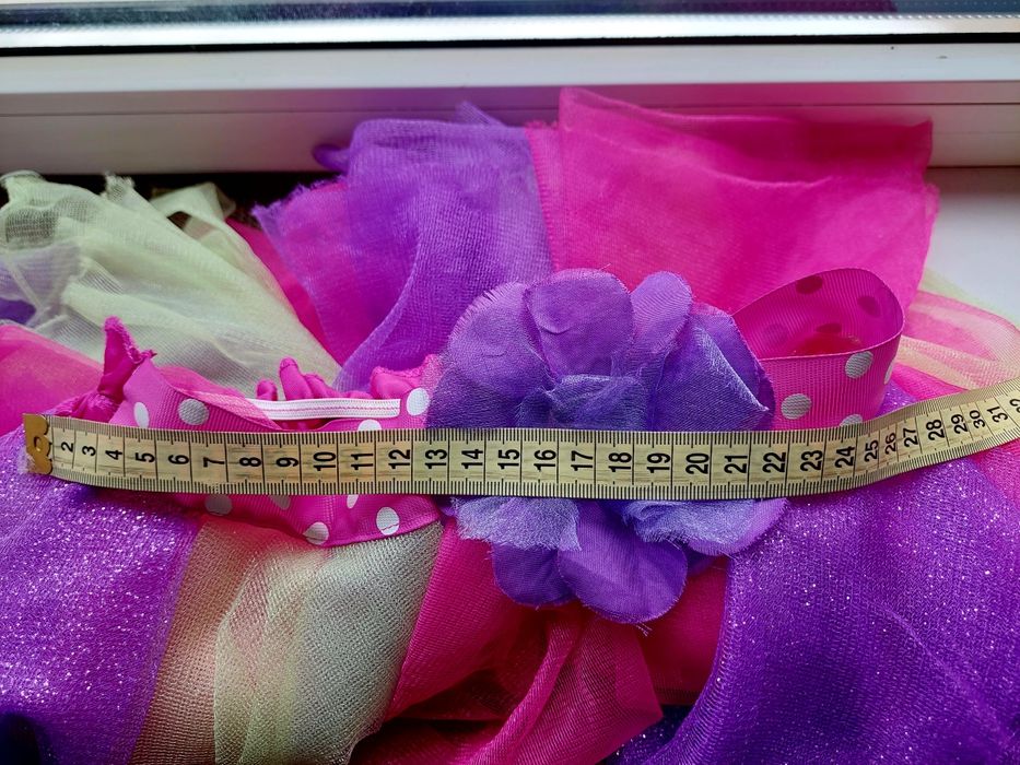 Spódniczka tutu tiulowa kolorowa