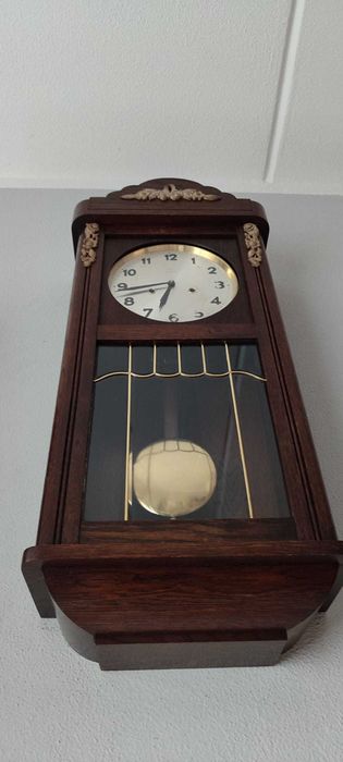 392 Zegar wiszący mechaniczny Junghans z 1933 roku - antyk