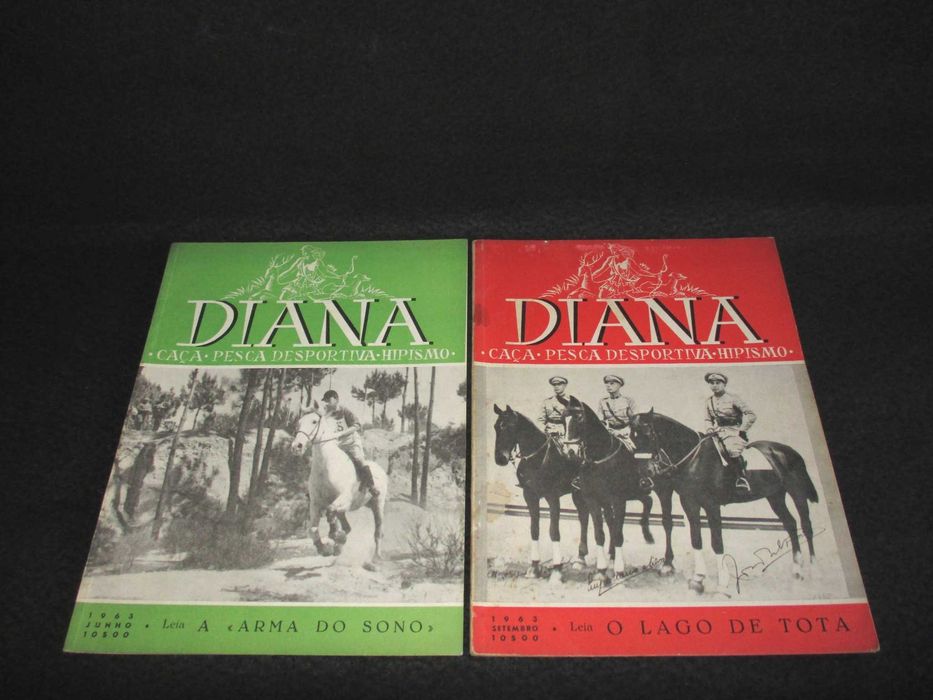 Diana Revista de Caça Hipismo e Pesca Anos 40 a 60 Raro Invulgar