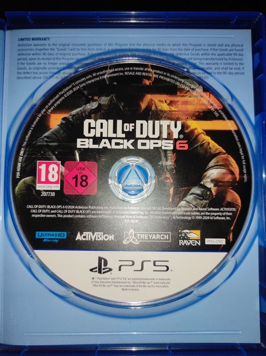 Гра Диск ps5 Playstation CoD black ops 6