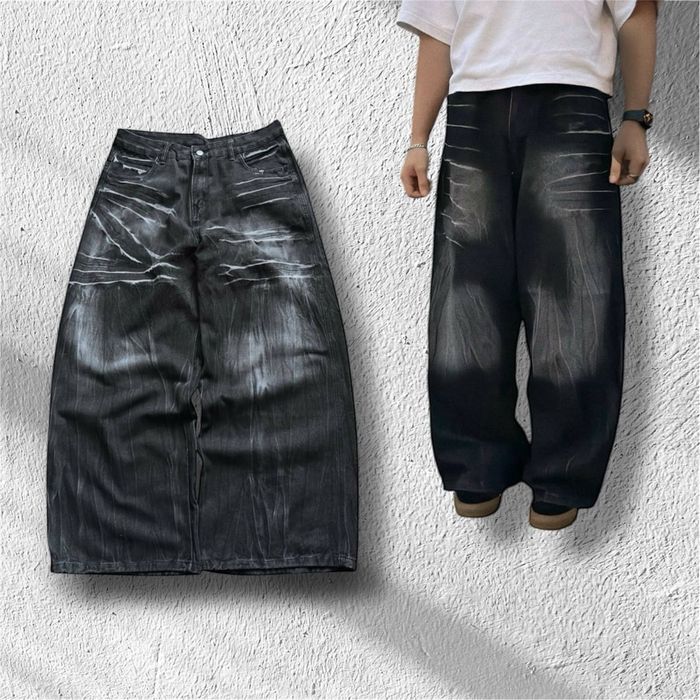 【QUALISARTIFPEREO】DIRTY BAGGY PANTS QUALISARTIFPEREO】DIRTY BAGGY PANTS 10sei0Otto low-crotch baggy