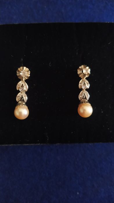 Brincos de ouro branco