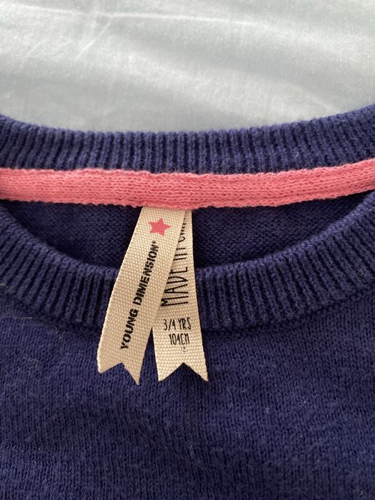 Blusa de malha de algodão - 3/4 anos