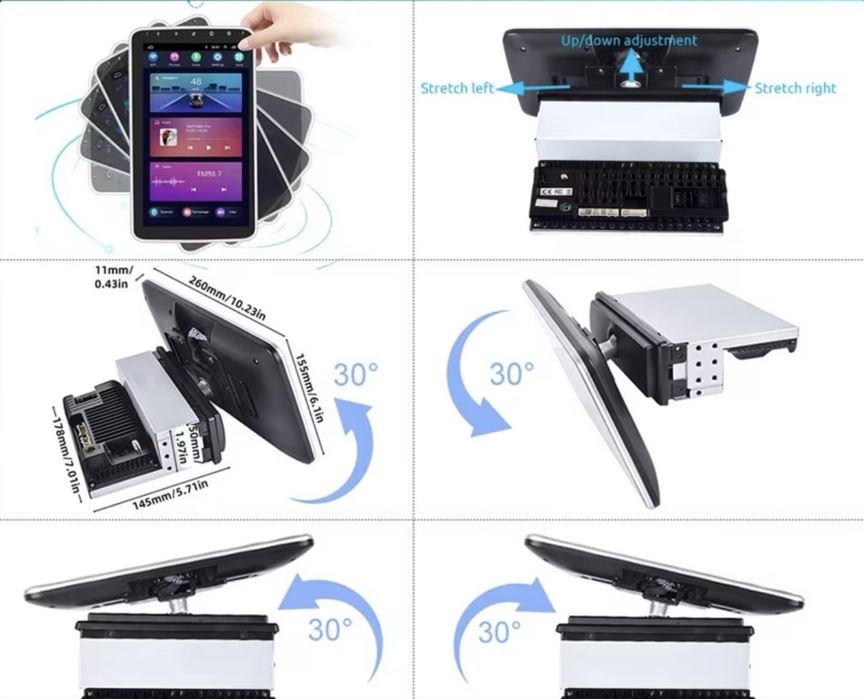 Radio android 15 - 1 din - 6GB ram 128gb rom