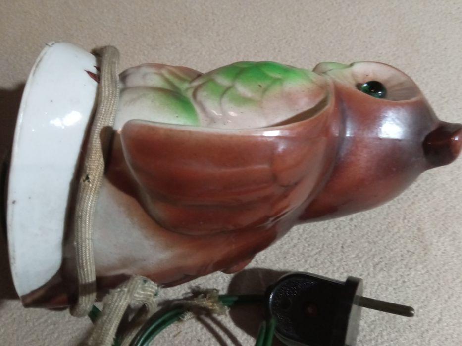 Lampka sowa  retro PRL-u lata 50.