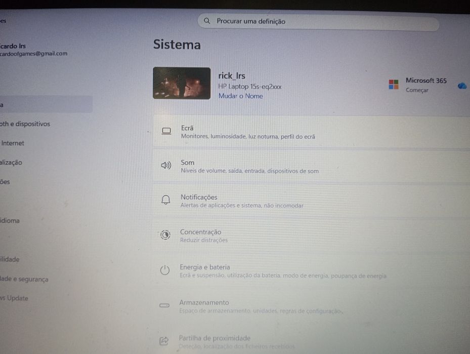 Notebook HP 15S para venda