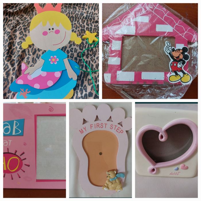 Детские рамки для фотографий,  девочка на стену