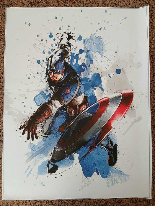 Poster - Capitão América (tela 30x40 cm)