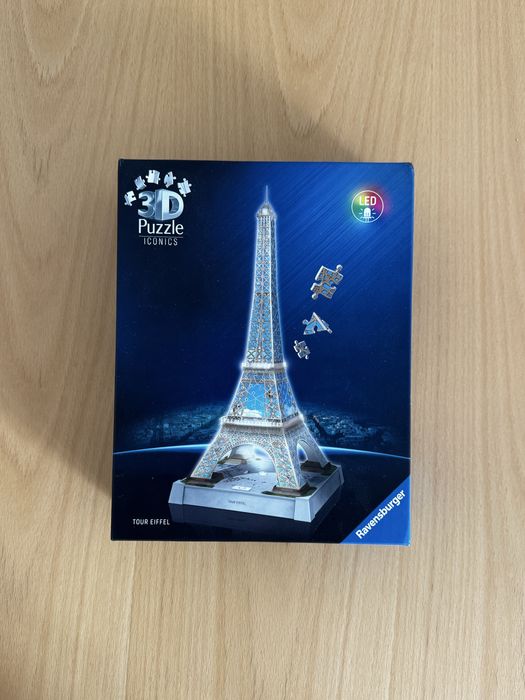 Puzzle 3D Ravensburger Wieża Eiffela (+baterie)