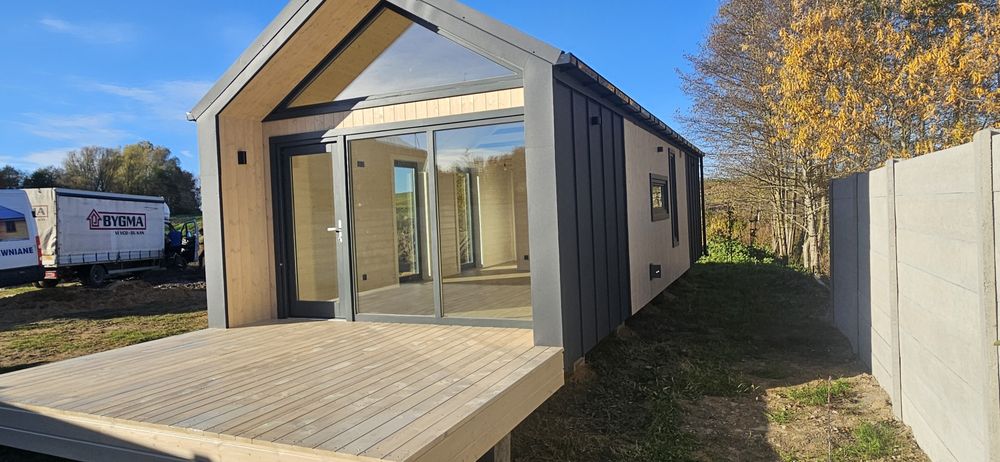 Domek mobilny nowoczesna stodoła, domek szkieletowy , biuro mobilne,